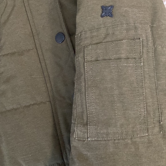 BCBG Army Green Mid Length Winter Coat - Picture 5 of 6